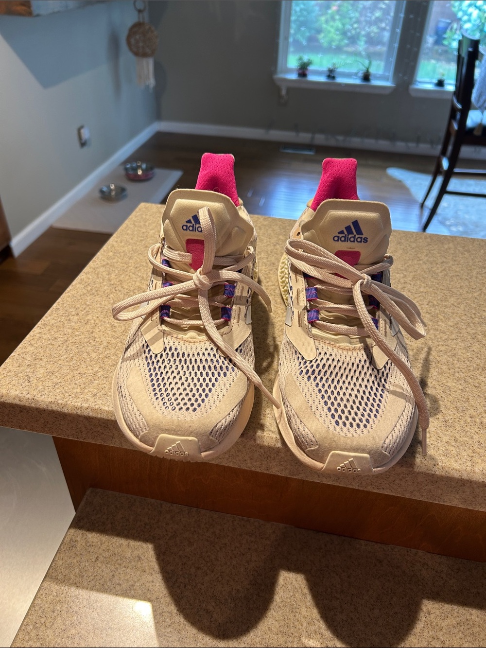 Adidas 4dfwd Pulse Running Sneakers with Pink and Purple Accents